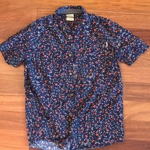 men’s floral casual button down from Zumiez